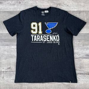 47 Brand St Louis Blues Vladamir Tarasenko #91 T Shirt Mens XL Navy NHL Hockey
